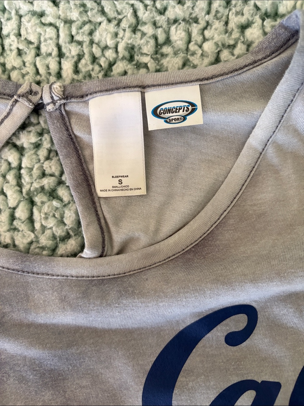 Cal Script Logo Metallic Silver Romper - Picture 2 of 5